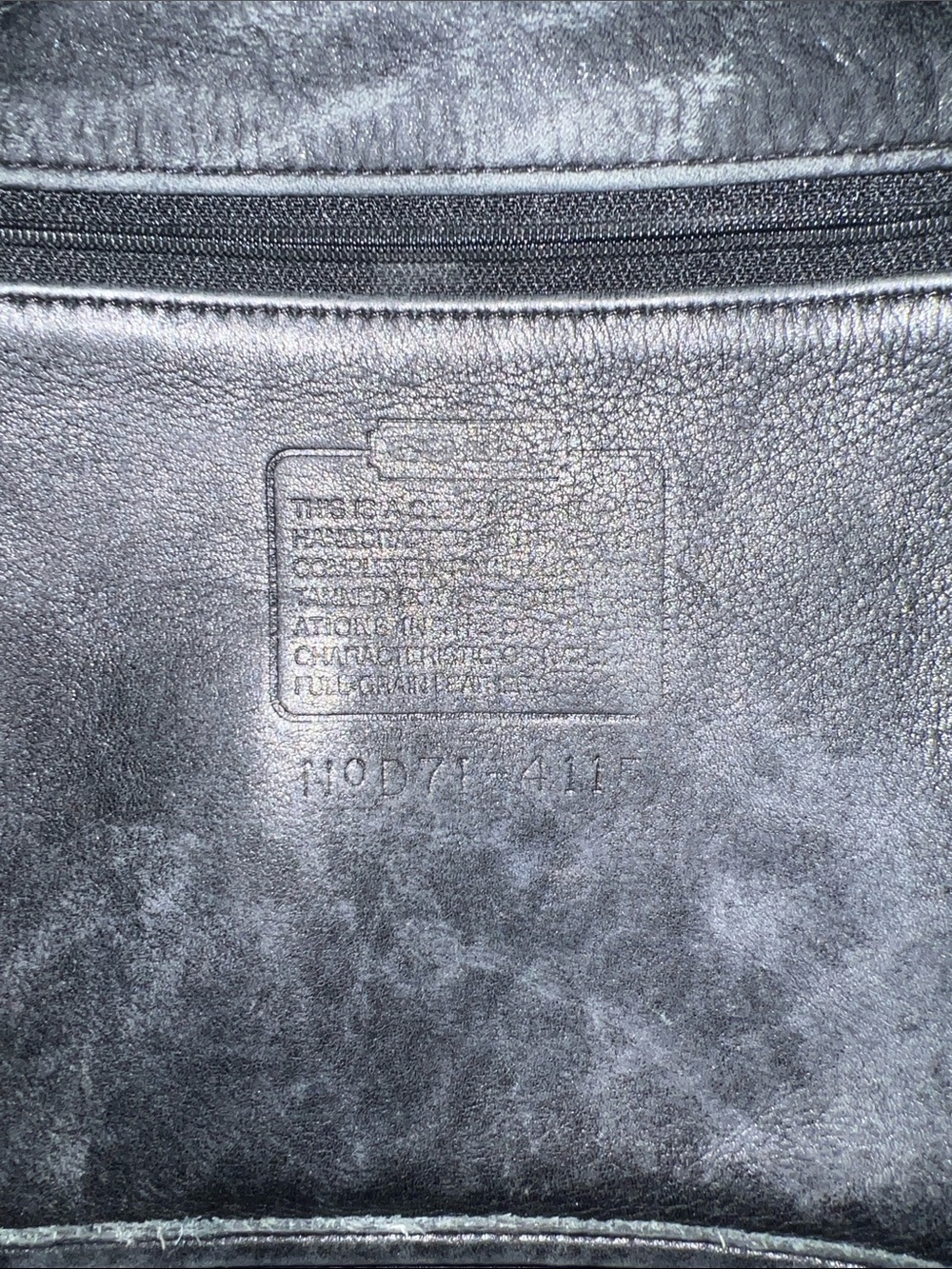 Vintage Coach Black Leather Flap Shoulder Bag No d71-4115 - Picture 5 of 10
